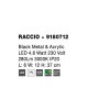 Nástěnné svítidlo RACCIO černý kov a akryl LED 4.6W 230V 3000K IP20 - NOVA LUCE