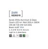 Venkovní nástěnné svítidlo ZARI bílý hliník a sklo Osram LED 4x1W 3000K 100-240V 4x38st. IP54 světlo ve čtyřech směrech - NOVA LUCE