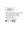 Venkovní nástěnné svítidlo TUNE bílý hliník a akryl LED 9W 3000K 100-240V 115st. IP65 - NOVA LUCE