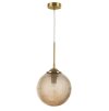 Závěsné svítidlo ATHENA šampaň sklo mosazný kov E27 1x12W 230V IP20 bez žárovky - NOVA LUCE