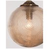 Závěsné svítidlo ATHENA šampaň sklo mosazný kov E27 1x12W 230V IP20 bez žárovky - NOVA LUCE