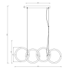 Závěsné LED svítidlo NODE, 40W, d. 100cm, CRI90, zlatá