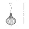 Závěsné svítidlo Ideal Lux Onion SP1 D48 205304 1x60W 47cm - IDEALLUX