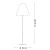Venkovní stojací lampa Ideal Lux Itaca PT1 180953 169,5cm IP44 - IDEALLUX