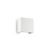 Nástěnné svítidlo Ideal Lux Flash Gesso AP1 small 214672 1x40W hranaté 12,5cm - IDEALLUX