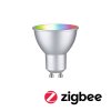 Standard 230V Smart Home Zigbee 3.0 LED reflektor GU10 4,8W RGBW+ stmívatelné matný chrom - PAULMANN