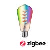 Filament 230V Smart Home Zigbee 3.0 LED žárovka ST64 E27 6,3W RGBW+ stmívatelné zlatá - PAULMANN