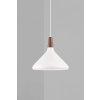 Lustr NORDLUX Nori s ořechovým dřevem (Varianta Ø 270 x 245 x 3000 mm, E27, 40 W, bílá)