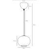  (Varianta Navone 20, Ø 200 x 170 mm, E27, opál)
