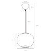  (Varianta Navone 20, Ø 200 x 170 mm, E27, opál)