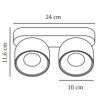  (Varianta Ø 100 x 123 mm , GU10, 10 W, bílá)