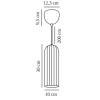  (Varianta Ø 100 x 300 mm, 25 W, bílá)