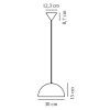  (Varianta Ø 300 mm x 150 mm, bílá, sklo)