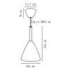  (Varianta Pure 20, 40 W, Ø 200 mm, bílá x jasan)