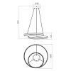 Redo Group Torsion, Závěsné svítidlo LED 40W, Ø56cm, 3-STEP, CRI90, IP20