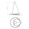 Redo Group Torsion, Závěsné svítidlo LED 60W, Ø75cm, 3-STEP, CRI90, IP20