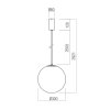 Redo Group Irides, Závěsné skleněné svítidlo LED 12W, CRI98, 30cm, IP20