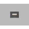 LED2 STEP IN S, ZÁPUSTNÉ NÁSTĚNNÉ SVÍTIDLO, LED 3,6W, 3000K, ANTRACIT, IP65