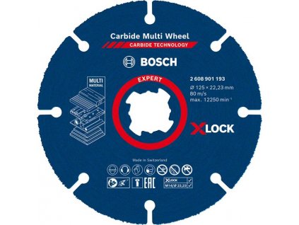 400887 3 viceucelovy rezny kotouc expert carbide multi wheel x lock 125 mm 22 23 mm 2608901193