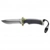 Nůž s pevnou čepelí Ultimate Survival, kombinované ostří, FSG, Gerber (Barva čepele Stone wash, Barva rukojeti Černá, Zelená)