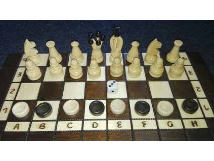 Šachová souprava TOURIST+ Backgammon+dáma-velká
