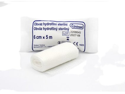 Obvaz 6cmx5m - sterilní