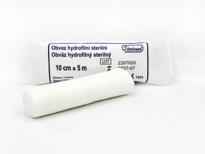Obvaz 10cm x 5m - sterilní