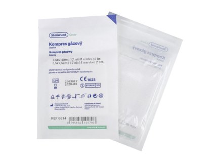 Kompres 8 vrst. sterilní 7,5 x 7,5cm á 2ks