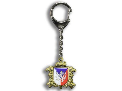 Kovový přívěsek SDH ČESKÝ LEV - vlajka