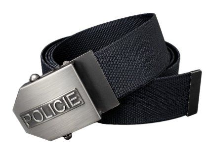 Textilní opasek POLICIE - černý