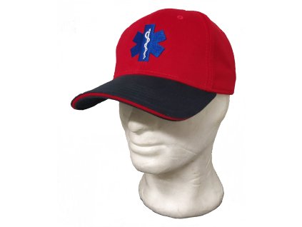 Čepice RESCUE - červeno/modrá