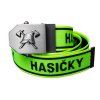 Elastický opasek HASIČKY 3D - neonový + černý nápis