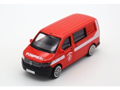 VW T6.1 Transporter 2020 Pompieri, Bburago 1/43