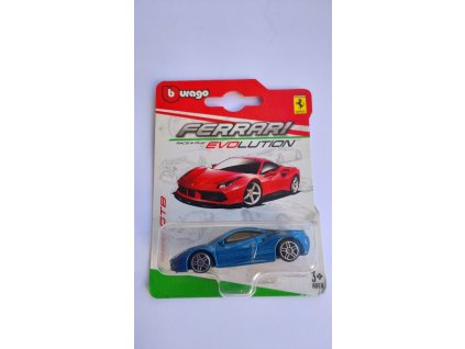 Ferrari 488 GTB modré 1/64