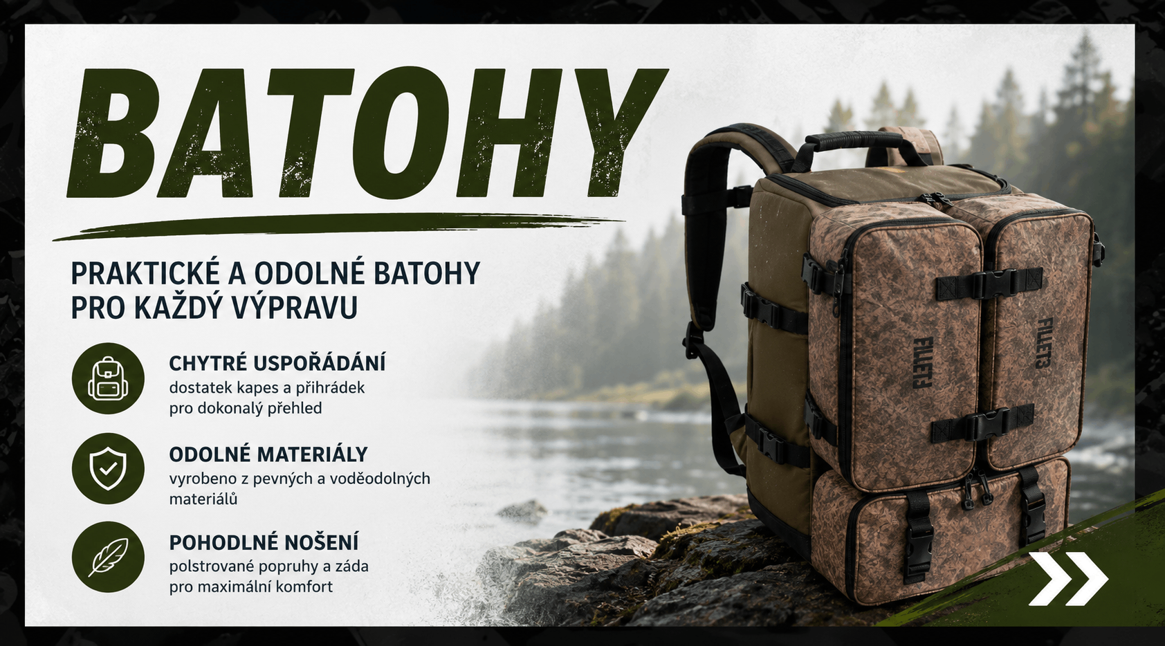 Malý banner batohy