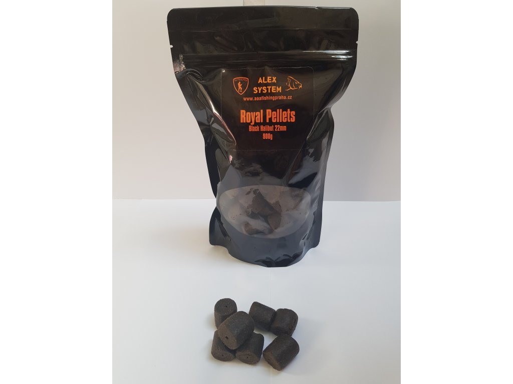 Royal Pellets 22mm Black Halibut 900g