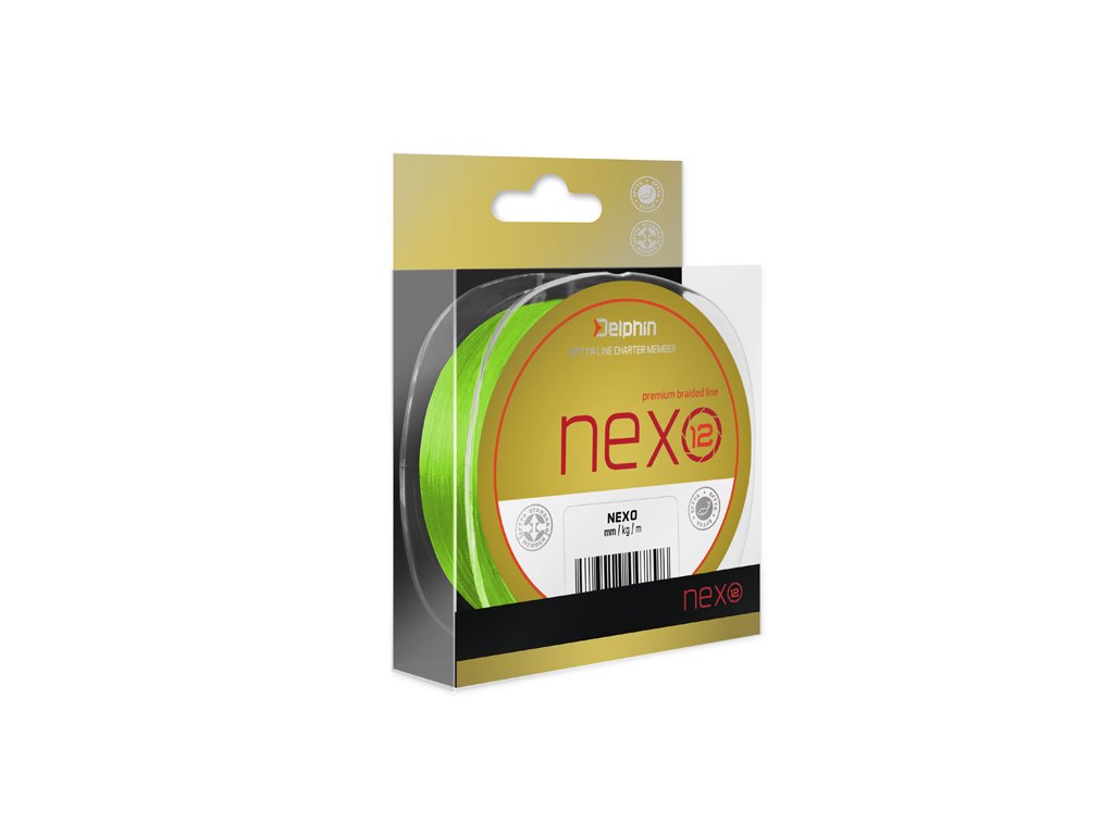 Delphin NEXO 12 / fluo zelená (Velikost 0,10mm 6,8kg 130m)