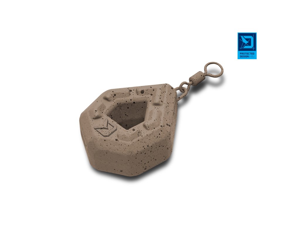 Olověná zátěž Delphin CyberBARBED S otvorem (Velikost 40g)