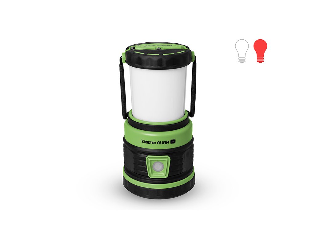 Kempingová lampa Delphin AURA UC