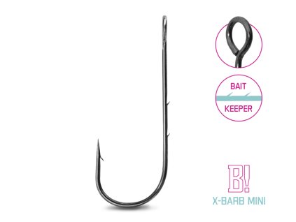 Háček na čeburašku Delphin B! X-BARB MINI / 8ks (Velikost 1)