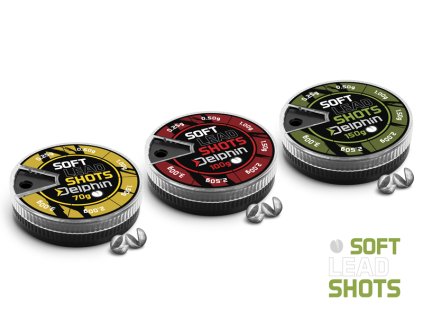 Vyvažovací olůvka Delphin SOFT (žlutá krabička) (Velikost 70g / 0,1-1,25g)