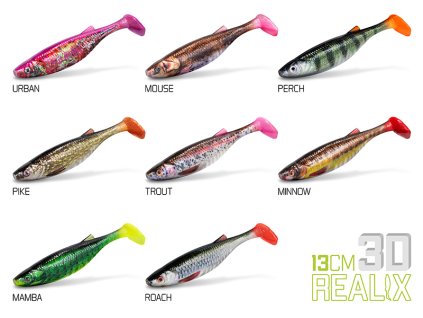 DuoPACK BOX Delphin Realix 3D / 6 x 2ks (Velikost 13cm / Roach)