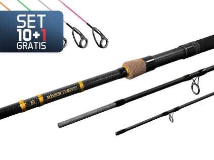 10+1 - Delphin RIVER Trophy NXT + 4 špičky (Velikost 360cm/200g/3 díly)