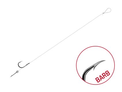 Návazec Delphin FLR Sting / 6ks (Velikost 8cm / 0,22mm / BARB #8 / Sting 7mm)