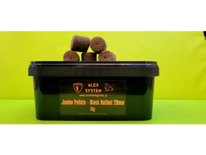 Jumbo Pellets Black Halibut 28mm 1kg