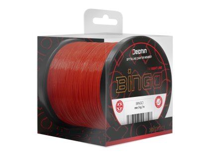 Vlasec Delphin BINGO Matt / Tm. červená (Velikost 0,25mm 5,4kg 300m)