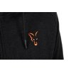 ccl190 195 fox collection blackorange lightweight hoody chest logo detail