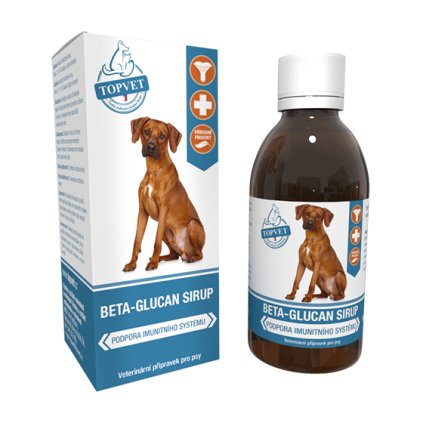 Beta glucan sirup pro psy TOPVET 200ml na aaagranule