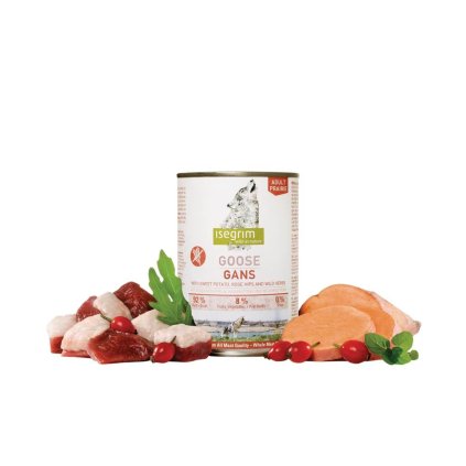 ISEGRIM Adult Prairie Husa s batáty, šípkem a bylinkami 400 g na aaagranule