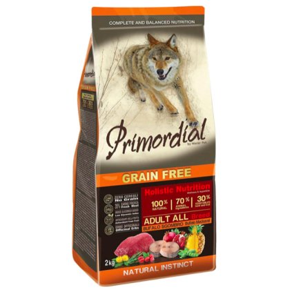 Primordial Grain Free Adult Buffalo and Mackerel 12 kg